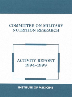 cover image of Committee on Military Nutrition Research